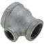 1-1/2" x 1" x 1/2" Galvanized Reducing Tee