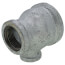 1-1/2" x 1" x 1/2" Galvanized Reducing Tee