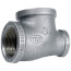 1-1/2" x 1" x 3/4" Galvanized Reducing Tee