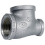 1-1/2" x 1-1/4" x 3/4" Galvanized Reducing Tee