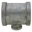 1-1/4" x 1-1/4" x 3/8" Galvanized Reducing Tee