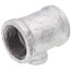 1-1/4" x 1-1/4" x 1/2" Galvanized Reducing Tee