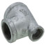 1-1/4" x 1/2" x 1" Galvanized Reducing Tee