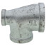 1-1/4" x 1/2" x 1" Galvanized Reducing Tee
