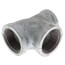 1-1/4" x 1" x 1-1/4" Galvanized Reducing Tee