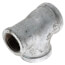 1-1/4" x 1" x 1-1/4" Galvanized Reducing Tee