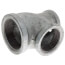 1-1/4" x 1" x 1-1/2" Galvanized Reducing Tee