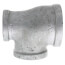 1-1/4" x 1" x 1-1/2" Galvanized Reducing Tee