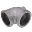 2" x 3/4" x 2" Galvanized Reducing Tee