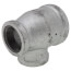 2" x 1-1/4" x 1-1/4" Galvanized Reducing Tee