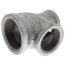 2" x 1-1/4" x 1-1/2" Galvanized Reducing Tee