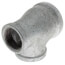 2" x 1-1/4" x 1-1/2" Galvanized Reducing Tee