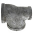 2" x 1-1/4" x 2" Galvanized Reducing Tee