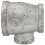2" x 1-1/2" x 1" Galvanized Reducing Tee