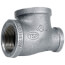 3" x 1-1/2" Galvanized Malleable Reducing Tee