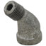 1/4" Galvanized Malleable 45° Street Elbow