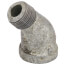 3/8" Galvanized Malleable 45° Street Elbow