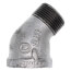 1" Galvanized Malleable 45° Street Elbow