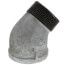 2-1/2" Galvanized Malleable 45-Degree Street Elbow