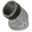 2-1/2" Galvanized Malleable 45-Degree Street Elbow