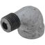 1/4" Galvanized Malleable 90° Street Elbow