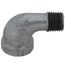 1/4" Galvanized Malleable 90° Street Elbow