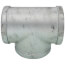 4" Galvanized Malleable Tee