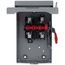 60A Low-Voltage VBII Double-Break Enclosed Non-Fused Safety Switch, 2-Pole/2-Wire, NEMA 1 Enclosure (240V)
