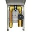 Stainless Steel Gas Plug with 1/2" Rear NPT Inlet x 1/2" Quick Disconnect Outlet