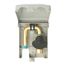 PVC Gas Plug with 3/8" NPT Inlet x 3/8" Quick Disconnect Outlet (Grey)
