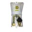 PVC Gas Plug with 1/2" Bottom NPT Inlet x 3/8" Quick Disconnect Outlet (White)