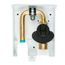PVC Gas Plug with 3/8" NPT Inlet x 3/8" Quick Disconnect Outlet (White)