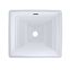 LT626G#01 Aimes Rectangular Undermount Bathroom Sink w/ CEFIONTECT (Cotton White)