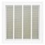 20" x 20" (Wall Opening Size) Steel Lanced Filter Grille w/ R6 Insulation, 1/3" Fin Spacing (White)