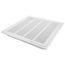 20" x 20" (Wall Opening Size) Steel Lanced Filter Grille w/ R6 Insulation, 1/2" Fin Spacing  (White)