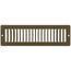 10" x 2" (Wall Opening Size) Toe-Space Grille (Brown)