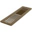 10" x 2" (Wall Opening Size) Toe-Space Grille (Brown)