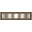 12" x 2" (Wall Opening Size) Toe-Space Grille (Brown)