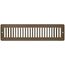 12" x 2" (Wall Opening Size) Toe-Space Grille (Brown)