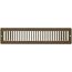 14" x 2" (Wall Opening Size) Toe-Space Grille (Brown)