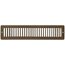 14" x 2" (Wall Opening Size) Toe-Space Grille (Brown)