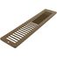 14" x 2" (Wall Opening Size) Toe-Space Grille (Brown)
