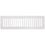 10" x 2" (Wall Opening Size) Toe-Space Grille (White)