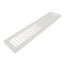12" x 2" (Wall Opening Size) Toe-Space Grille (White)