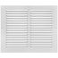 10" x 8" (Wall Opening Size) Sidewall/Ceiling Return Air Grille (White)