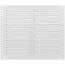 12" x 10" (Wall Opening Size) Sidewall/Ceiling Return Air Grille (White)