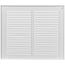 12" x 10" (Wall Opening Size) Sidewall/Ceiling Return Air Grille (White)