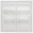 12" x 12" (Wall Opening Size) Sidewall/Ceiling Return Air Grille (White)