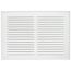 12" x 8" (Wall Opening Size) Sidewall/Ceiling Return Air Grille (White)