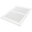 12" x 8" (Wall Opening Size) Sidewall/Ceiling Return Air Grille (White)